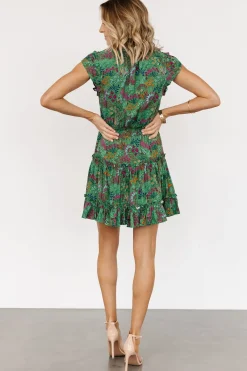 Discount Baltic Born Rio Short Dress | Green Multi