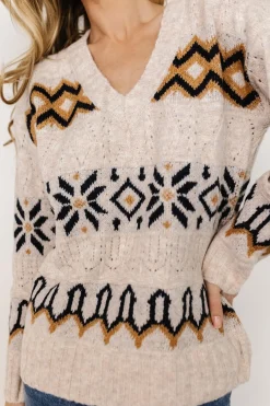 Online Baltic Born Romely Pointelle Sweater | Beige Multi