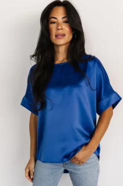 Sale Baltic Born Rory Satin Top | Cobalt