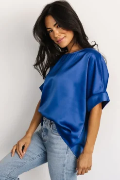 Sale Baltic Born Rory Satin Top | Cobalt