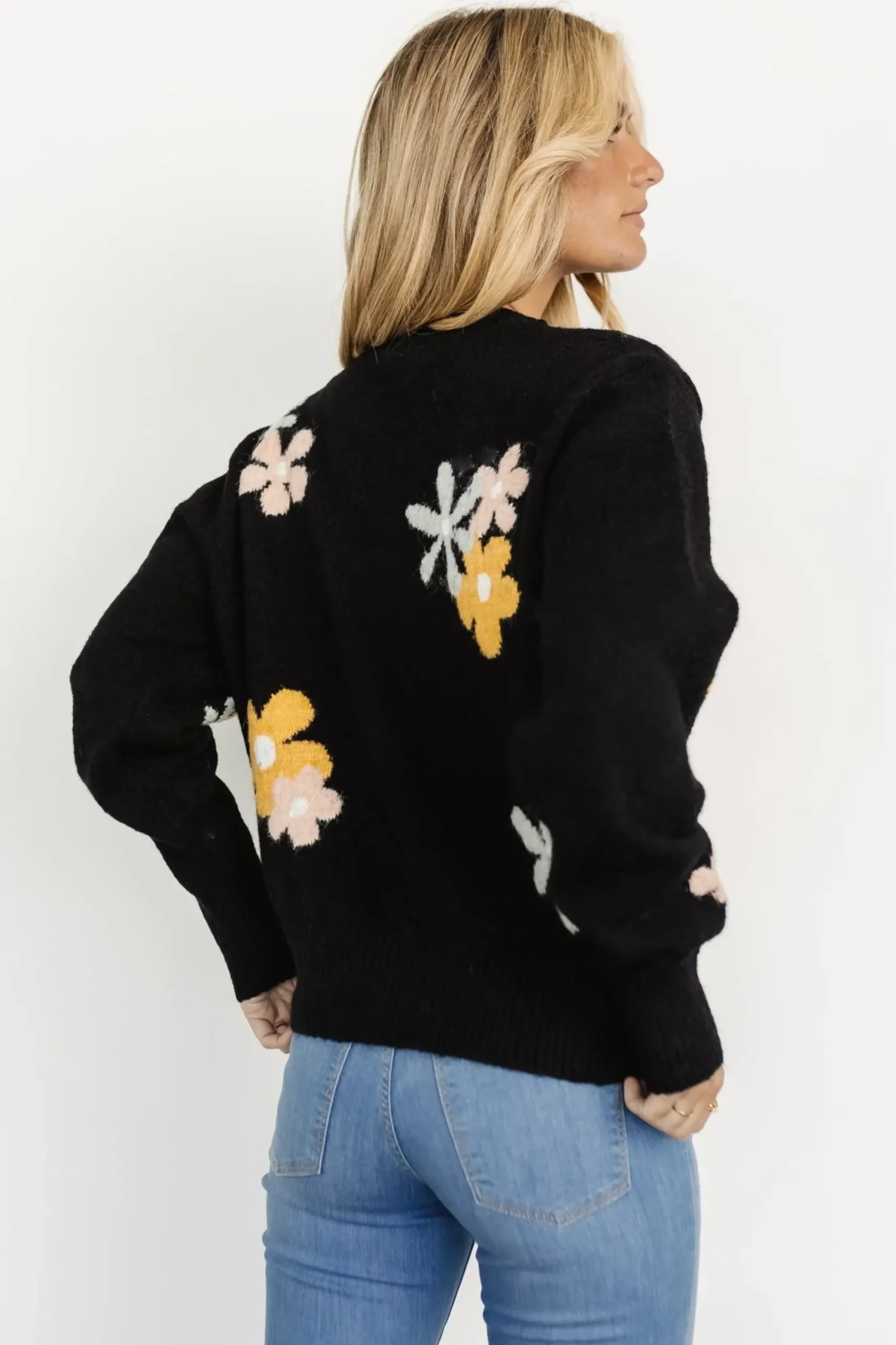 Discount Baltic Born Roxy Sweater | Black Flower