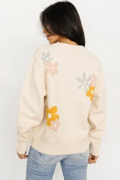 New Baltic Born Roxy Sweater | Cream Flower