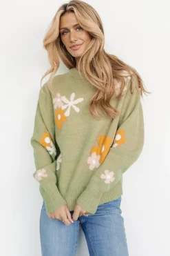 Clearance Baltic Born Roxy Sweater | Sage Flower