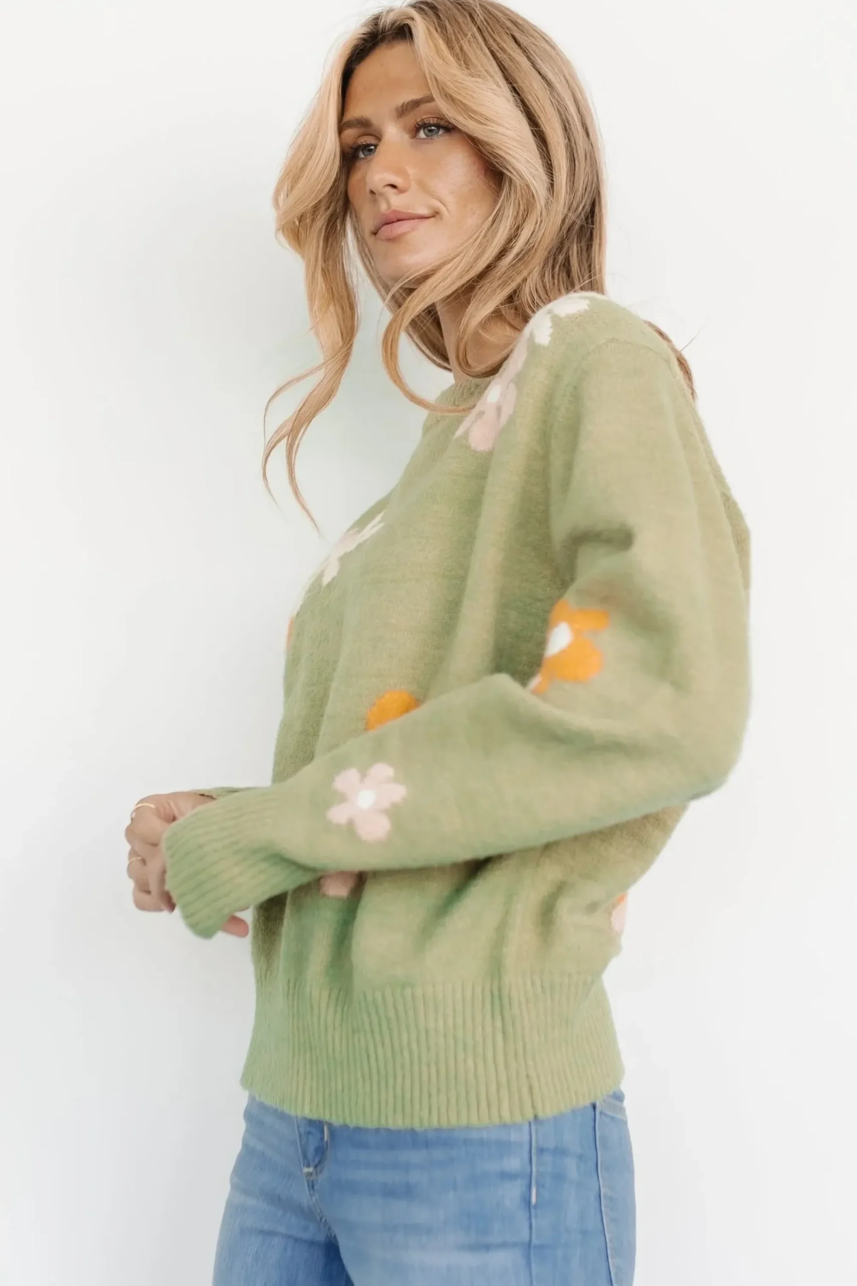 Clearance Baltic Born Roxy Sweater | Sage Flower