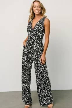 Best Baltic Born Rudie Sleeveless Jumpsuit | Black + White Floral