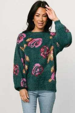 New Baltic Born Ryder Sweater | Jade Multi Floral