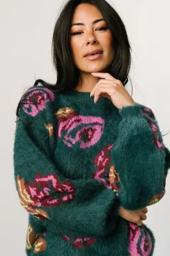 New Baltic Born Ryder Sweater | Jade Multi Floral