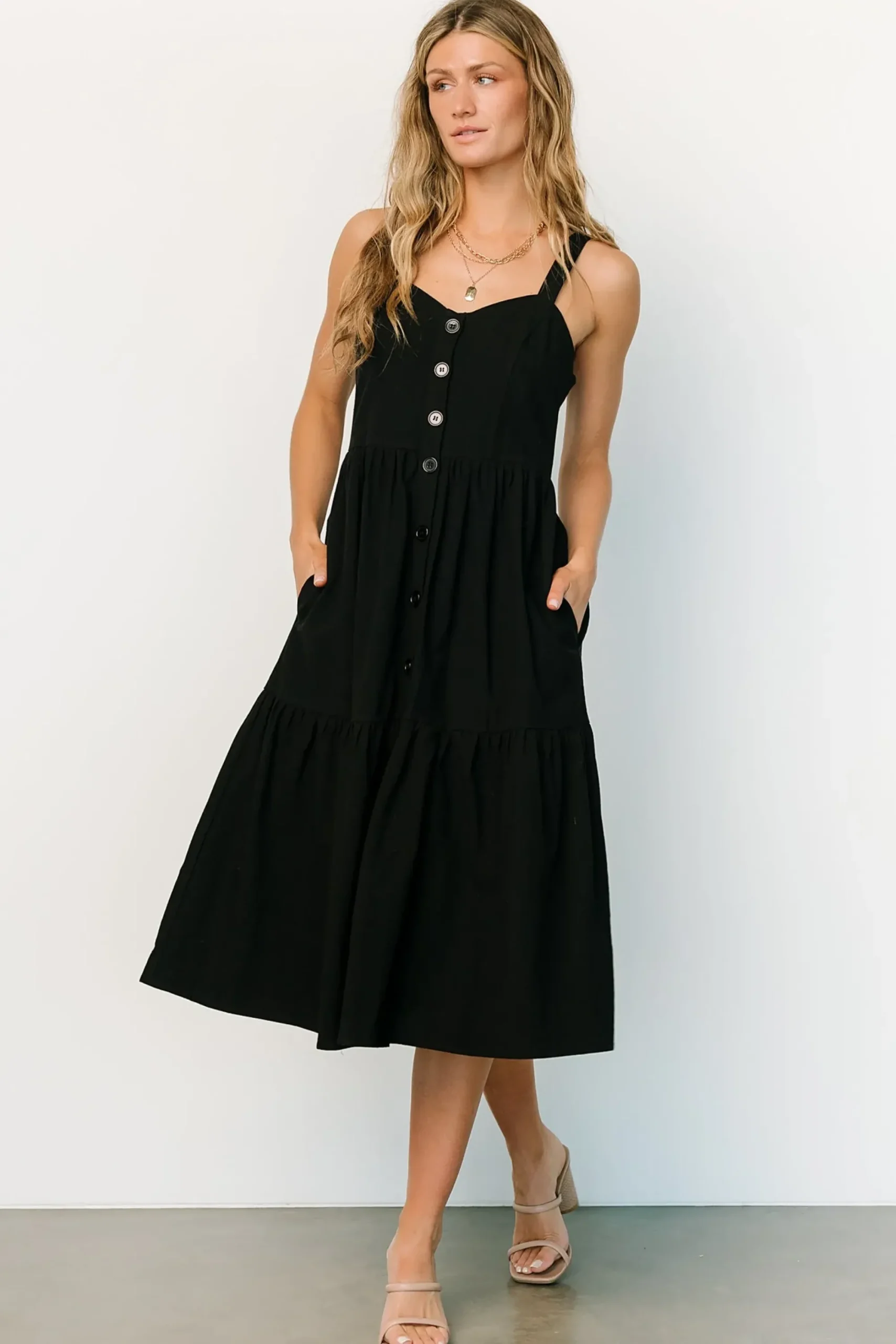 Hot Baltic Born Sammy Tank Midi Dress | Black