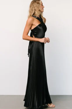 Fashion Baltic Born Sandra Pleated Maxi Dress | Black