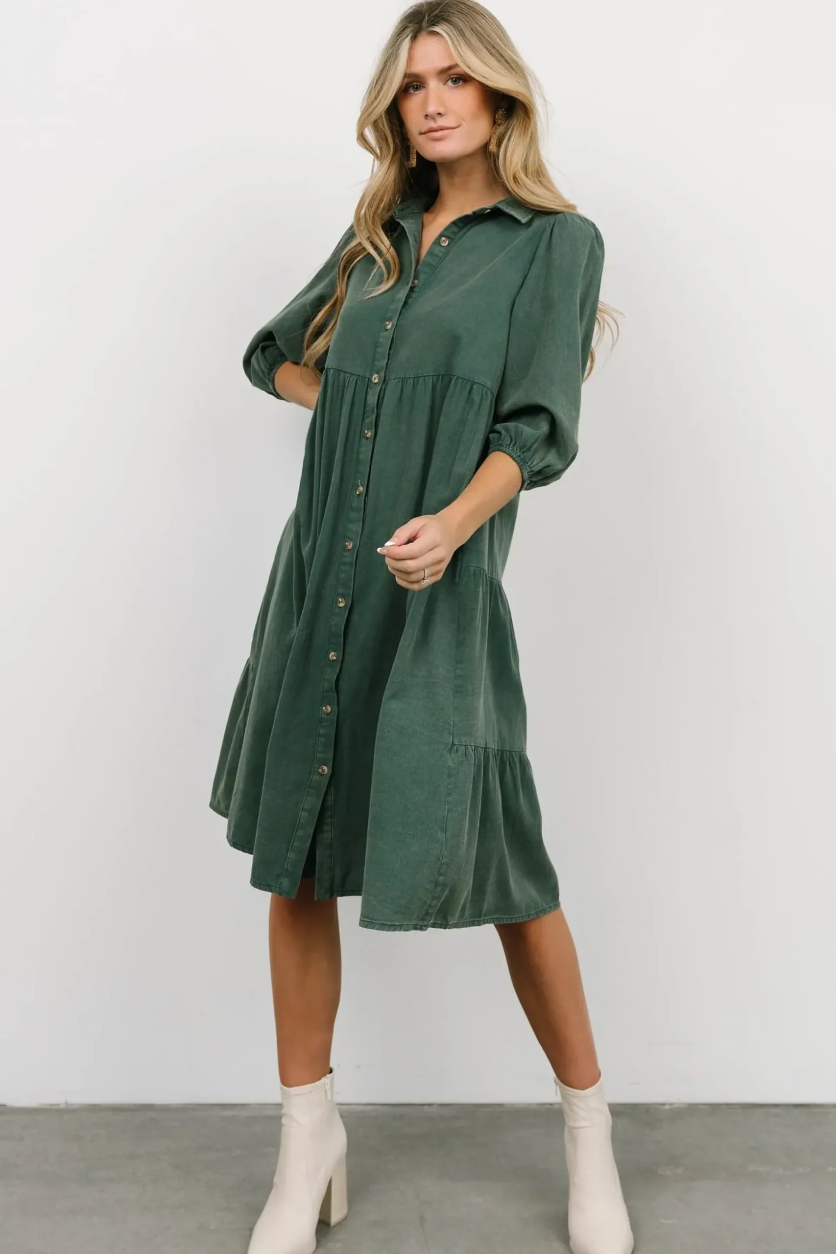 Online Baltic Born Sari Babydoll Dress | Green