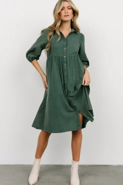 Clearance Baltic Born Sari Babydoll Dress | Washed Black