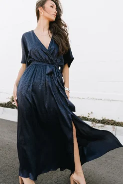 Outlet Baltic Born Savannah Print Kimono Maxi | Navy