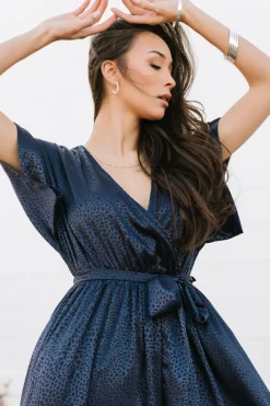 Outlet Baltic Born Savannah Print Kimono Maxi | Navy