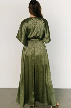 Discount Baltic Born Savannah Print Kimono Maxi | Olive