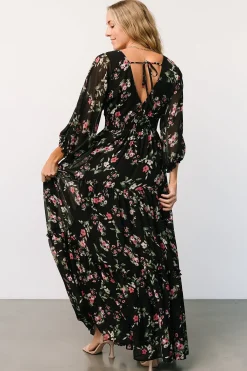 Online Baltic Born Sawyer Tiered Maxi Dress | Black + Berry