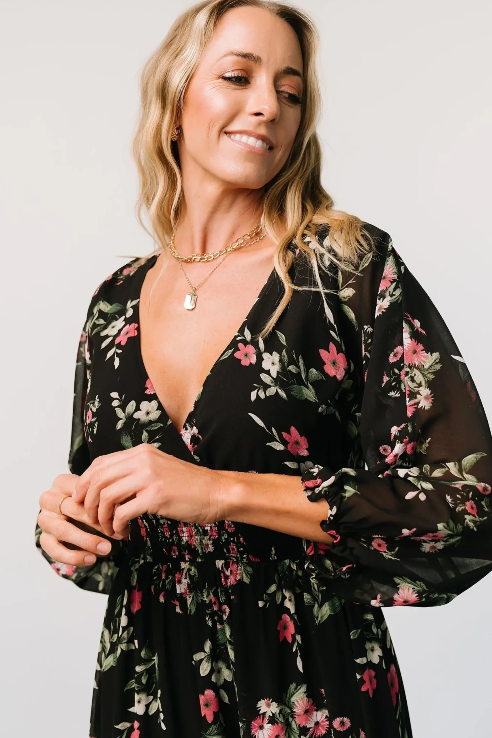 Online Baltic Born Sawyer Tiered Maxi Dress | Black + Berry