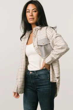 Best Baltic Born Seeley Shacket | Dusty Blue Multi