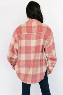 Best Baltic Born Sharon Plaid Shacket | Pink + Sand