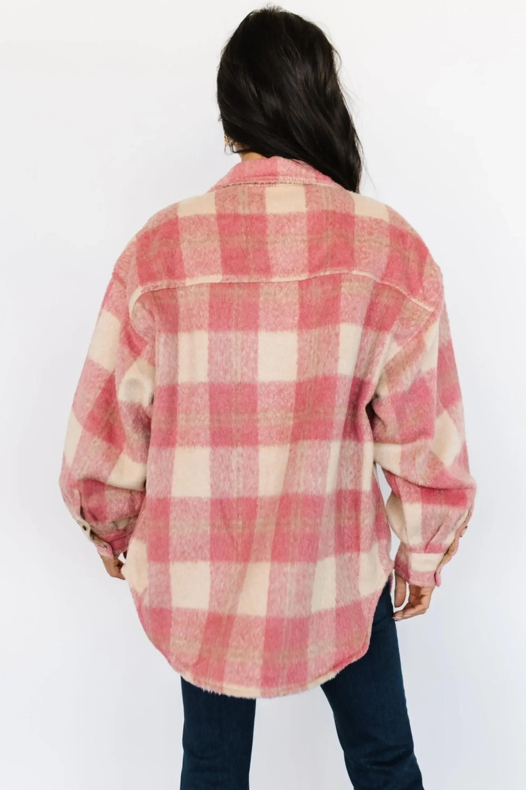 Best Baltic Born Sharon Plaid Shacket | Pink + Sand