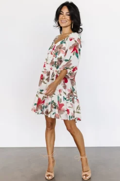 Outlet Baltic Born Shelley Short Dress | Ivory Floral