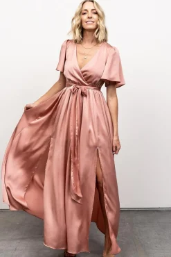 Sale Baltic Born Sicily Satin Maxi Dress | Blush