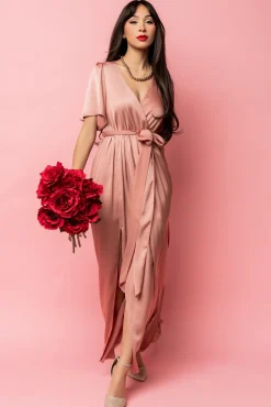 Sale Baltic Born Sicily Satin Maxi Dress | Blush