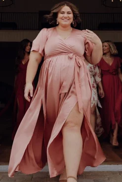 Sale Baltic Born Sicily Satin Maxi Dress | Blush