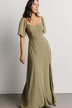 New Baltic Born Sierra Sweetheart Maxi Dress | Dusty Olive
