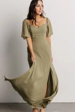 New Baltic Born Sierra Sweetheart Maxi Dress | Dusty Olive