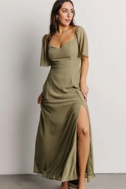 New Baltic Born Sierra Sweetheart Maxi Dress | Dusty Olive