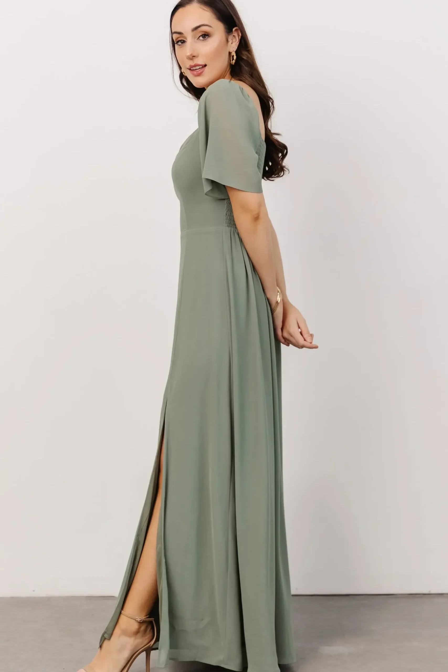 Best Baltic Born Sierra Sweetheart Maxi Dress | Eucalyptus