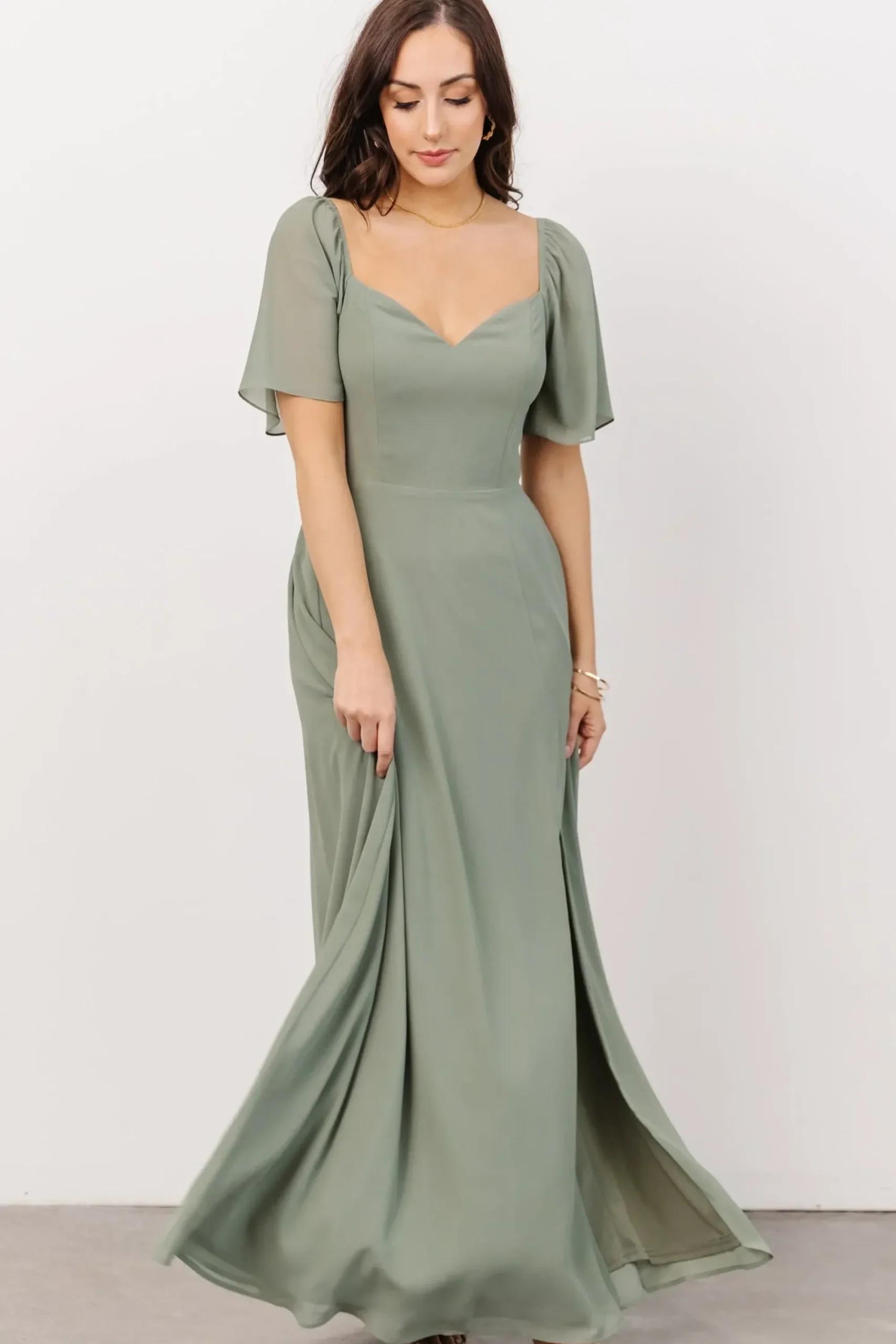 Best Baltic Born Sierra Sweetheart Maxi Dress | Eucalyptus