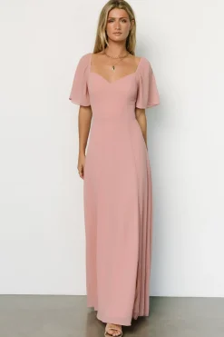 Clearance Baltic Born Sierra Sweetheart Maxi Dress | Blush