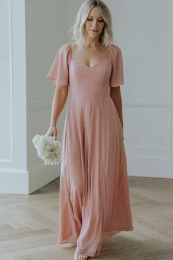 Clearance Baltic Born Sierra Sweetheart Maxi Dress | Blush