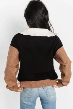 Outlet Baltic Born Sigrid Half-Zip Sweater | Black Multi