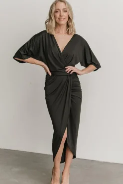 Best Baltic Born Solana Ruched Dress | Black