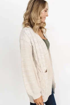 Discount Baltic Born Spencer Chunky Knit Cardigan | Oatmeal