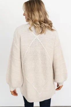 Discount Baltic Born Spencer Chunky Knit Cardigan | Oatmeal