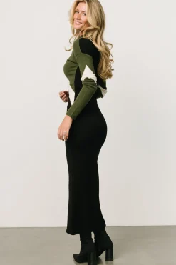Clearance Baltic Born Squires Sweater Dress | Olive + Black