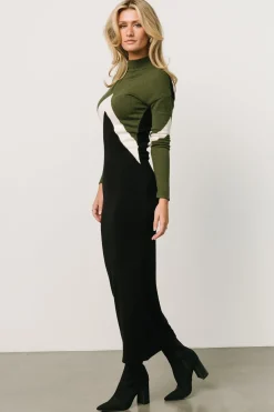 Clearance Baltic Born Squires Sweater Dress | Olive + Black