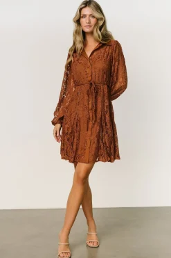 Best Baltic Born Stefan Lace Short Dress | Cinnamon