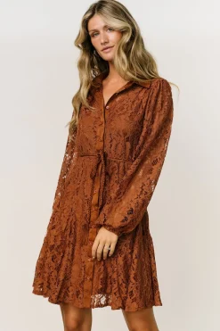Best Baltic Born Stefan Lace Short Dress | Cinnamon