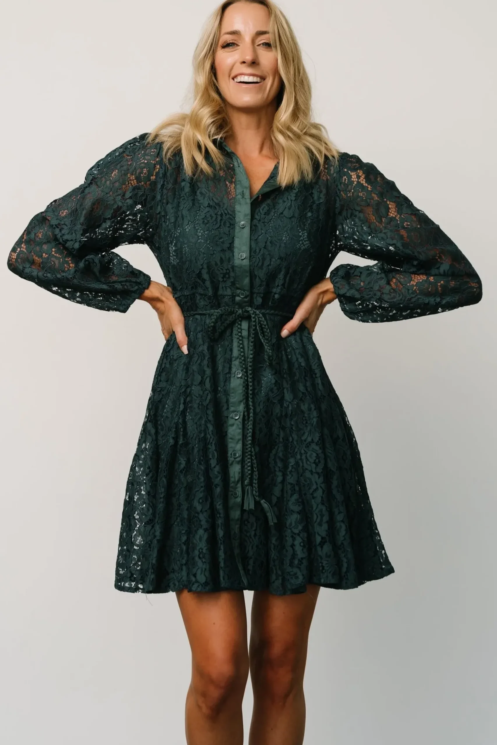 Outlet Baltic Born Stefan Lace Short Dress | Jade