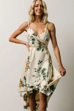 Fashion Baltic Born Steffi Tulip Wrap Dress | Ivory Floral