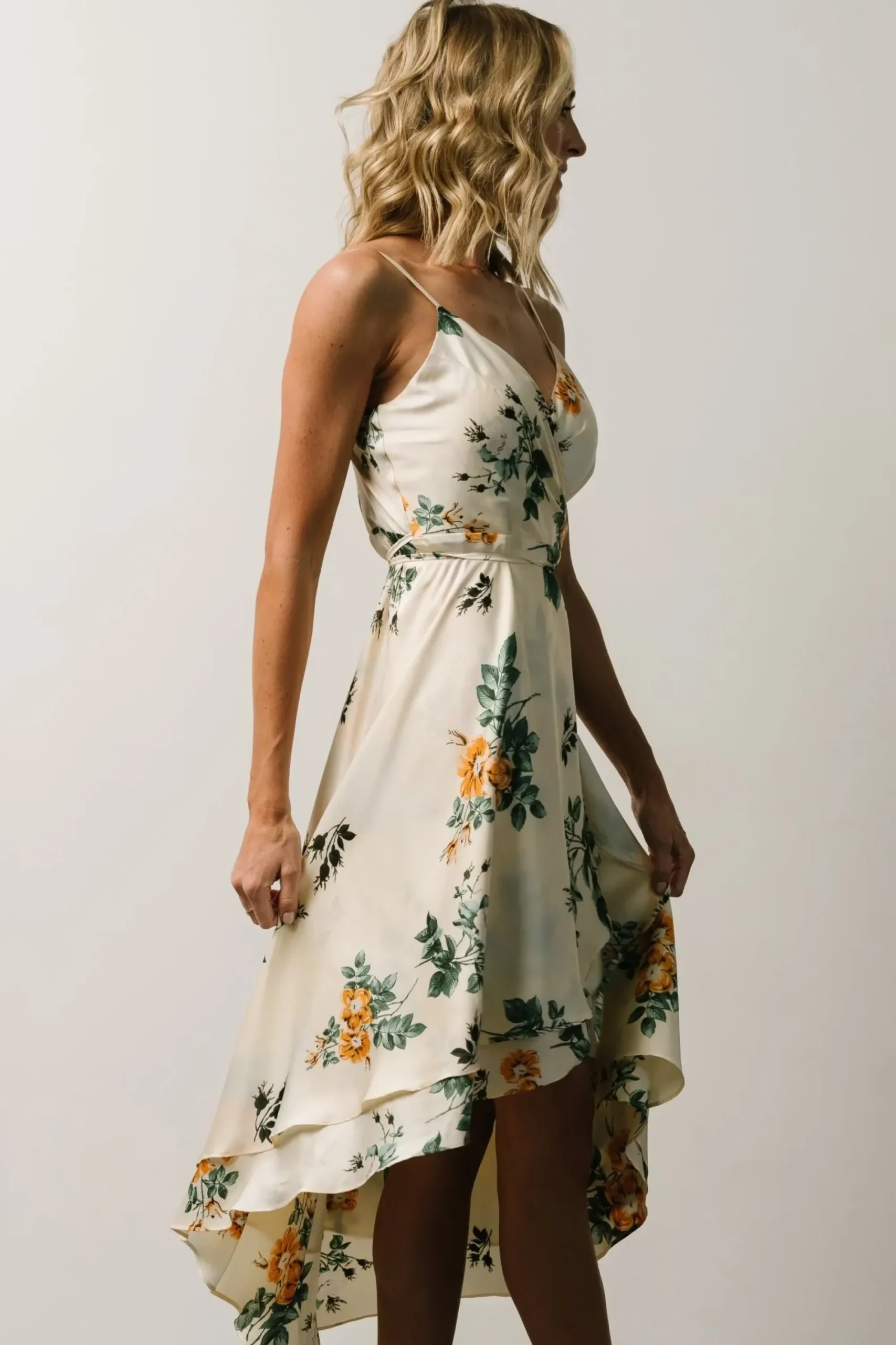 Fashion Baltic Born Steffi Tulip Wrap Dress | Ivory Floral