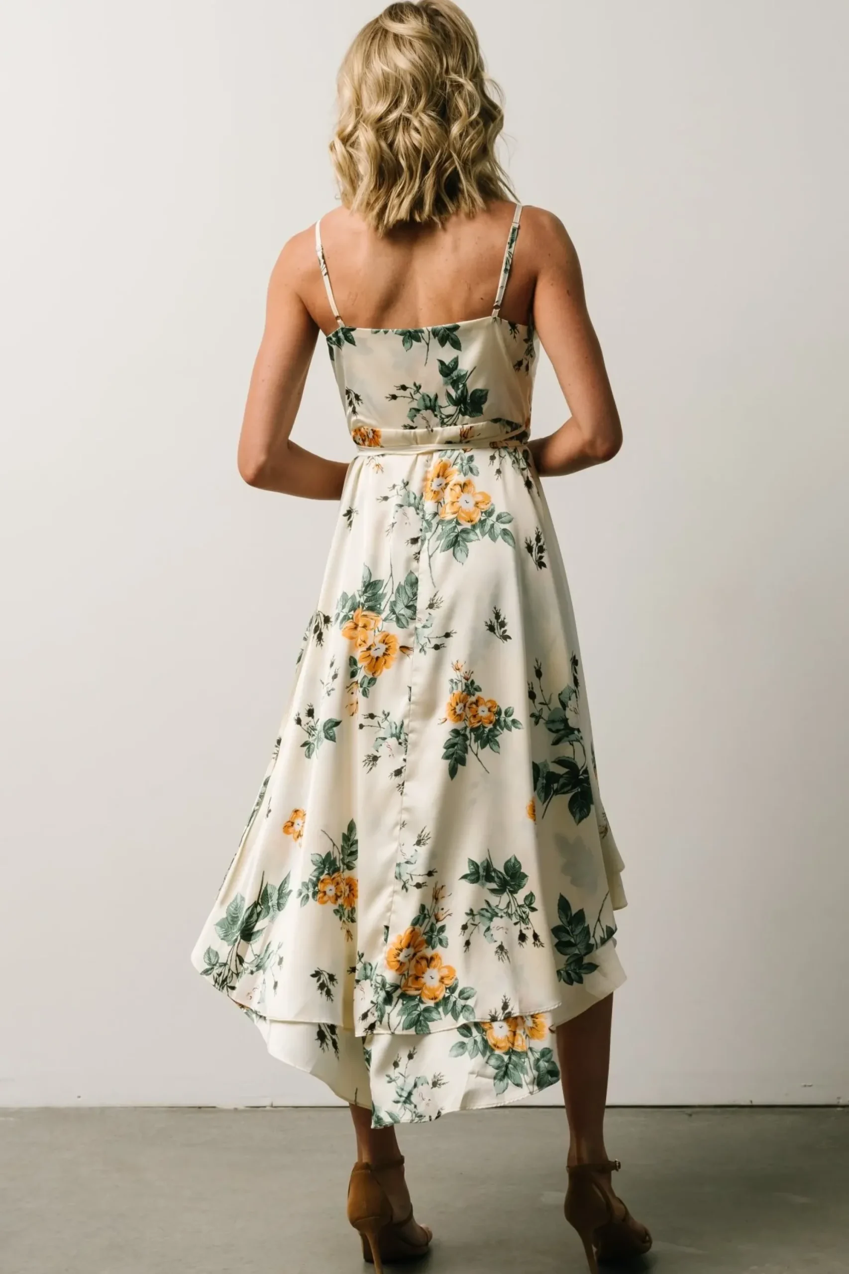 Fashion Baltic Born Steffi Tulip Wrap Dress | Ivory Floral