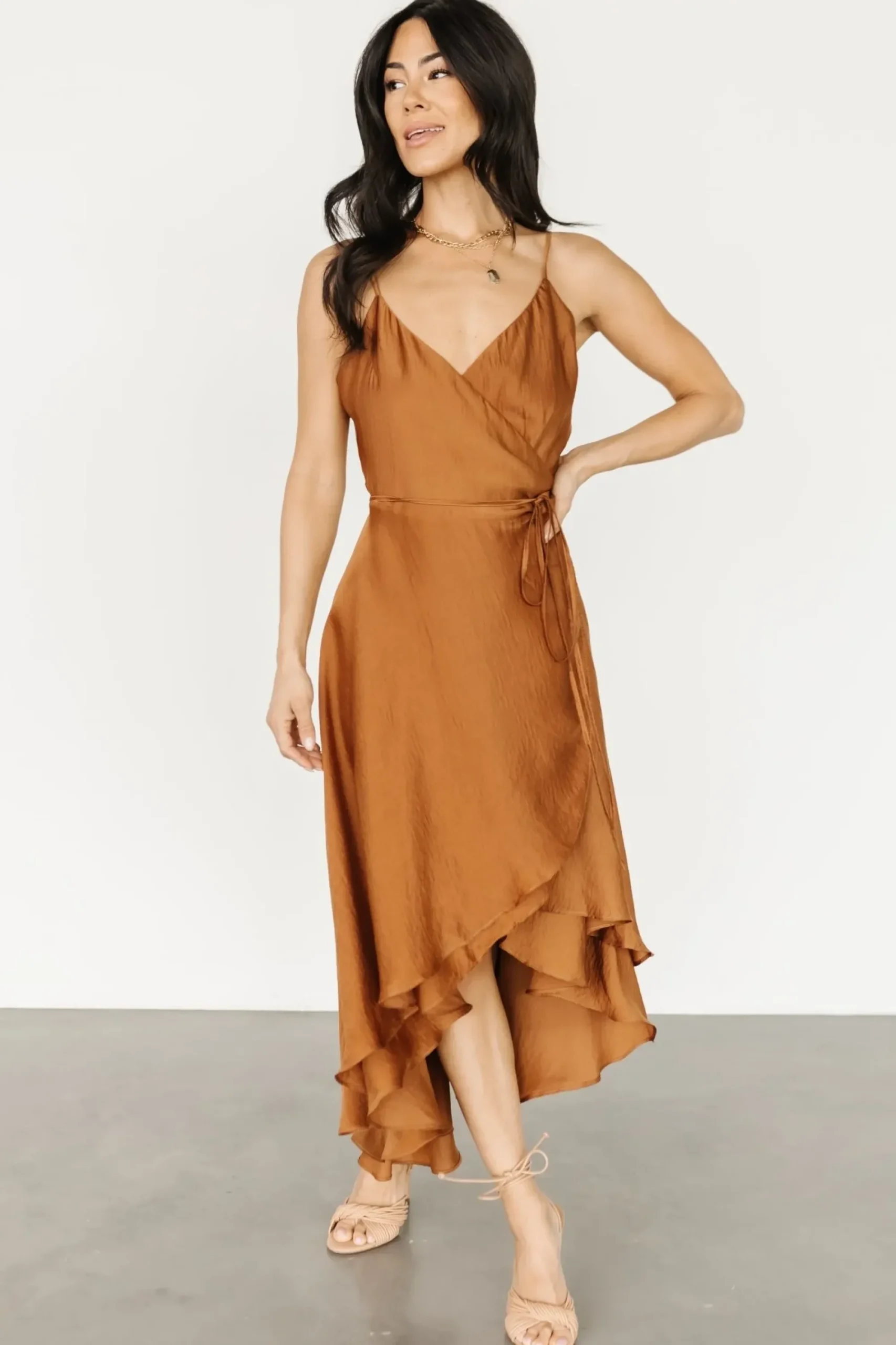 Fashion Baltic Born Steffi Tulip Wrap Dress | Bronze