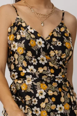 Online Baltic Born Steffi Tulip Wrap Dress | Black Floral