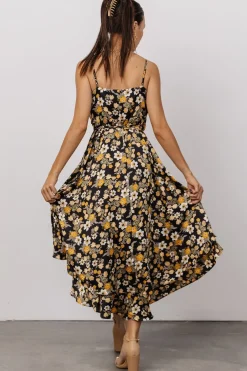 Online Baltic Born Steffi Tulip Wrap Dress | Black Floral