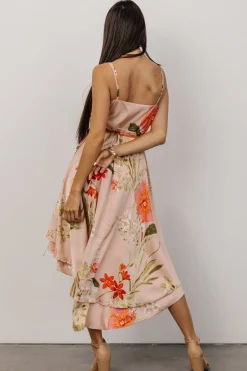 Fashion Baltic Born Steffi Tulip Wrap Dress | Pink Multi Floral